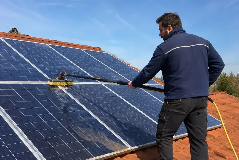 Nettoyage et entretien de panneaux solaires à Saint-Marcel-Paulel